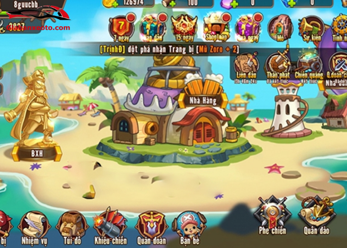 Hướng dẫn nhận acc từ tặng acc Đảo Kho Báu VIP miễn phí