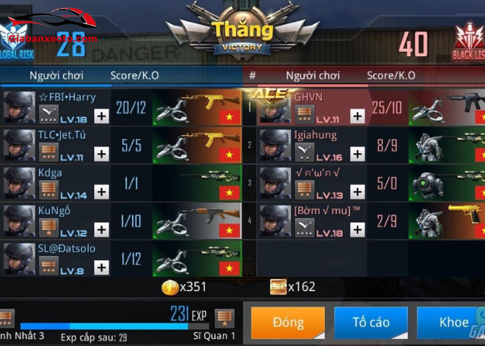 Những rủi ro khi sử dụng acc Phục Kích miễn phí