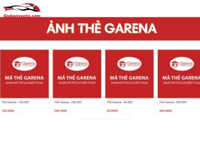 Tặng thẻ nạp Garena miễn phí