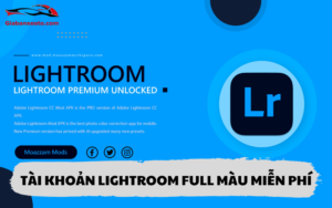 Tài Khoản Lightroom Full Màu Miễn Phí