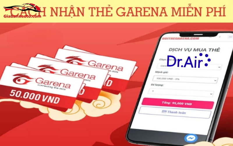 Thẻ nạp garena miễn phí